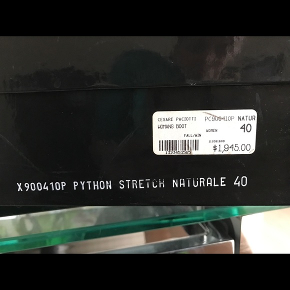 Cesare Paciotti Women's python boots, size 10 - Picture 8 of 8